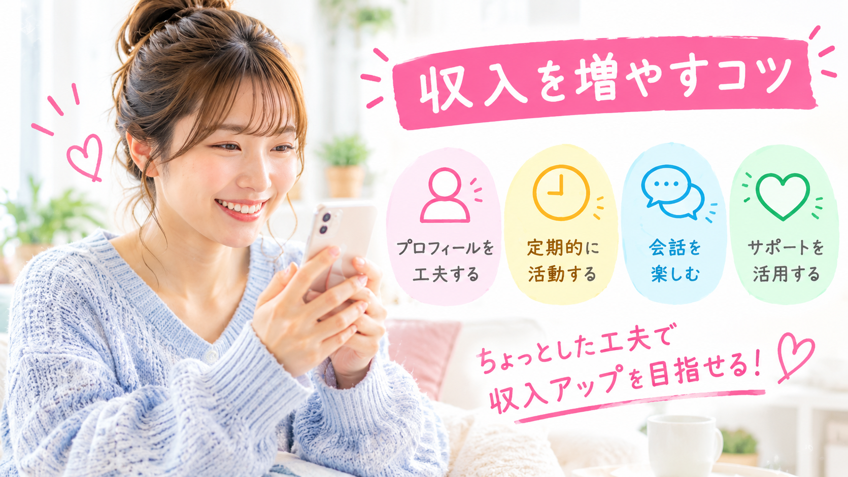 リモ活をしている女性
